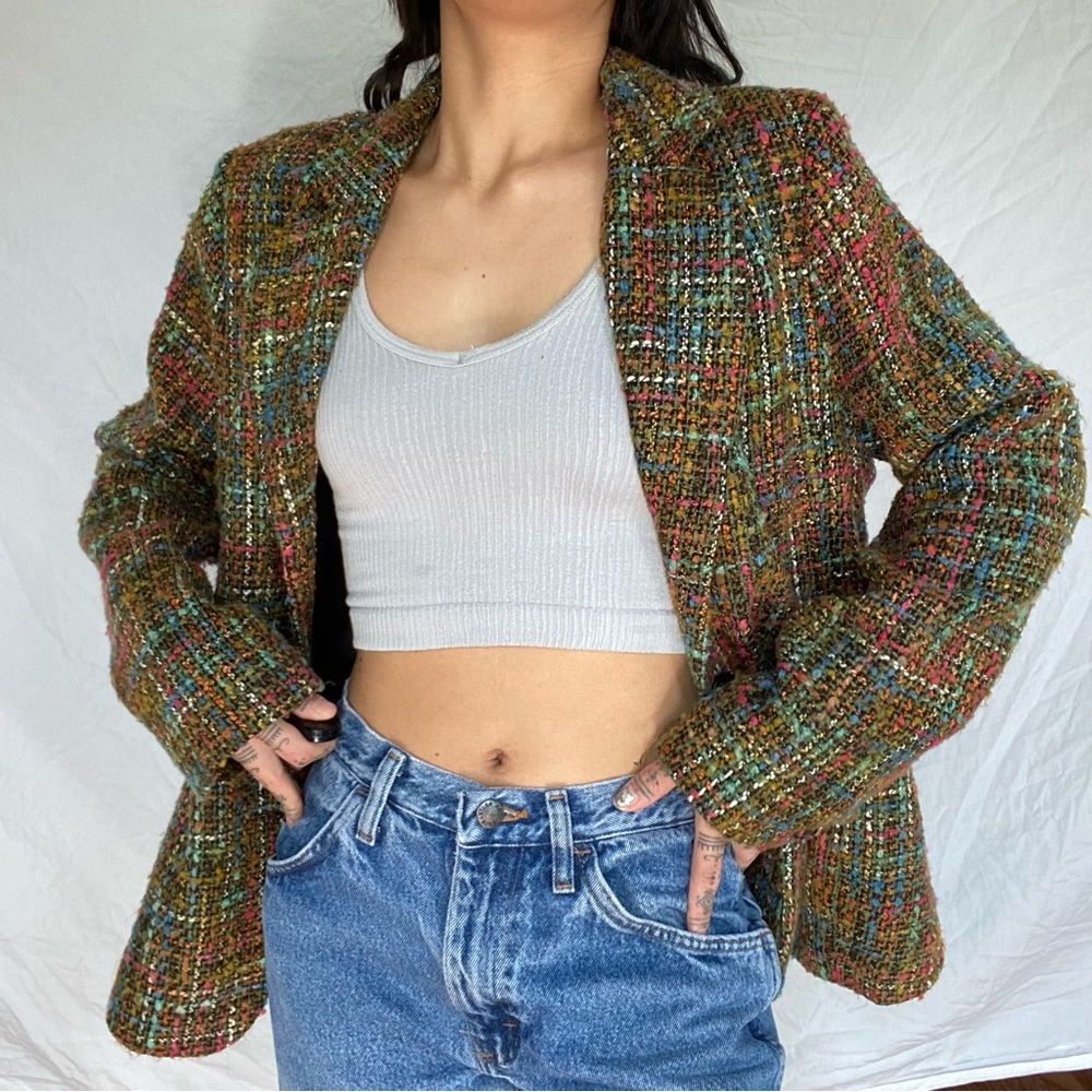 Tweed Multicolor Blazer Jacket